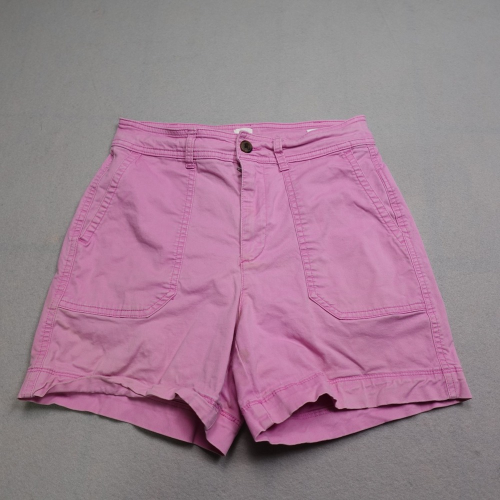 Gap Girlfriend Khaki Short Women 4 Pink Casual Summer Utility Relaxed Fit